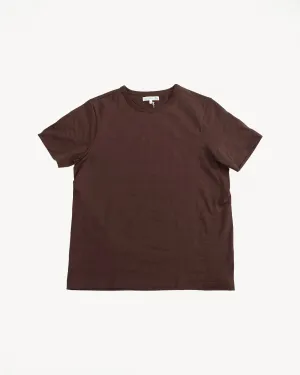 215.19 - 7.2oz Loopwheeled T-Shirt Classic Fit - Coffee