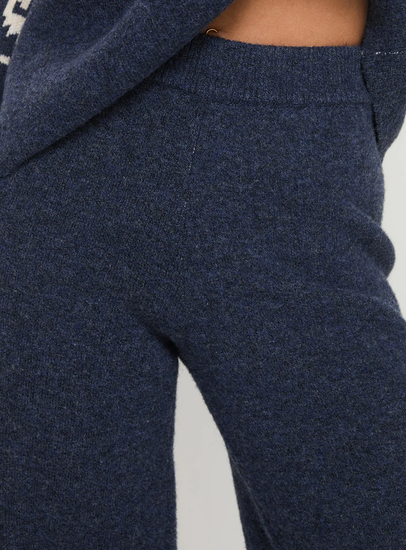 Alpine Knit Pants Navy / Cream