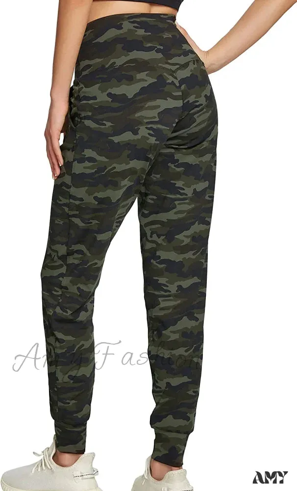 Amy Fashion - Women's Joggers with Pockets High Waisted Athletic Sports Pants