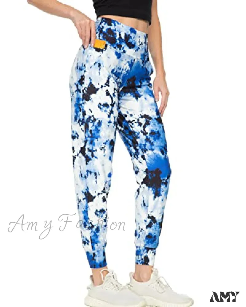 Amy Fashion - Women's Joggers with Pockets High Waisted Athletic Sports Pants