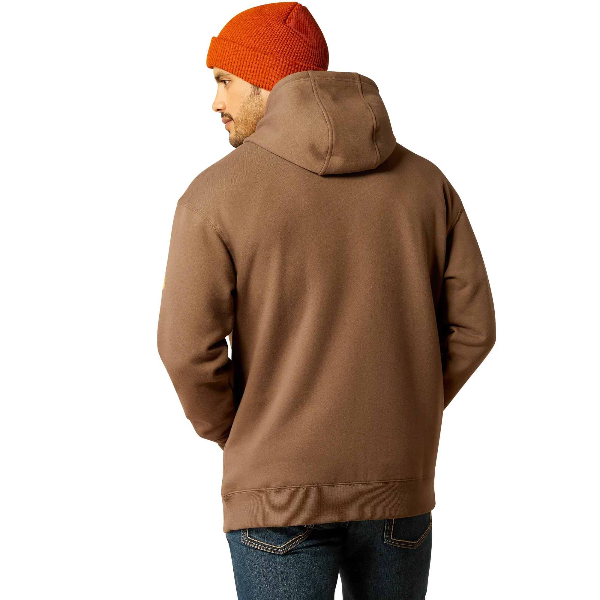 Ariat Men's Rebar Graphic Golden Brown Work Hoodie 10052867