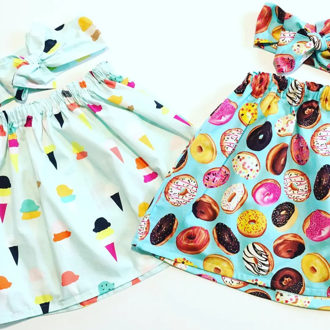 Blue Donut Girl’s Skirt