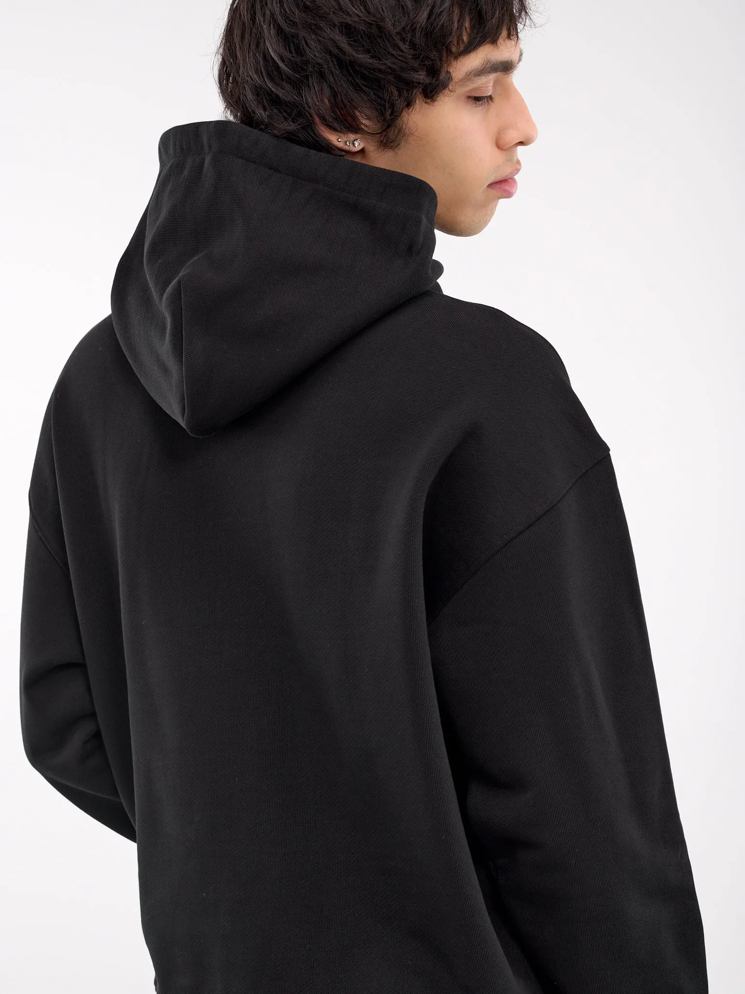 Caribbean Wrinkled Hoodie (242-6025-J024-BLACK)