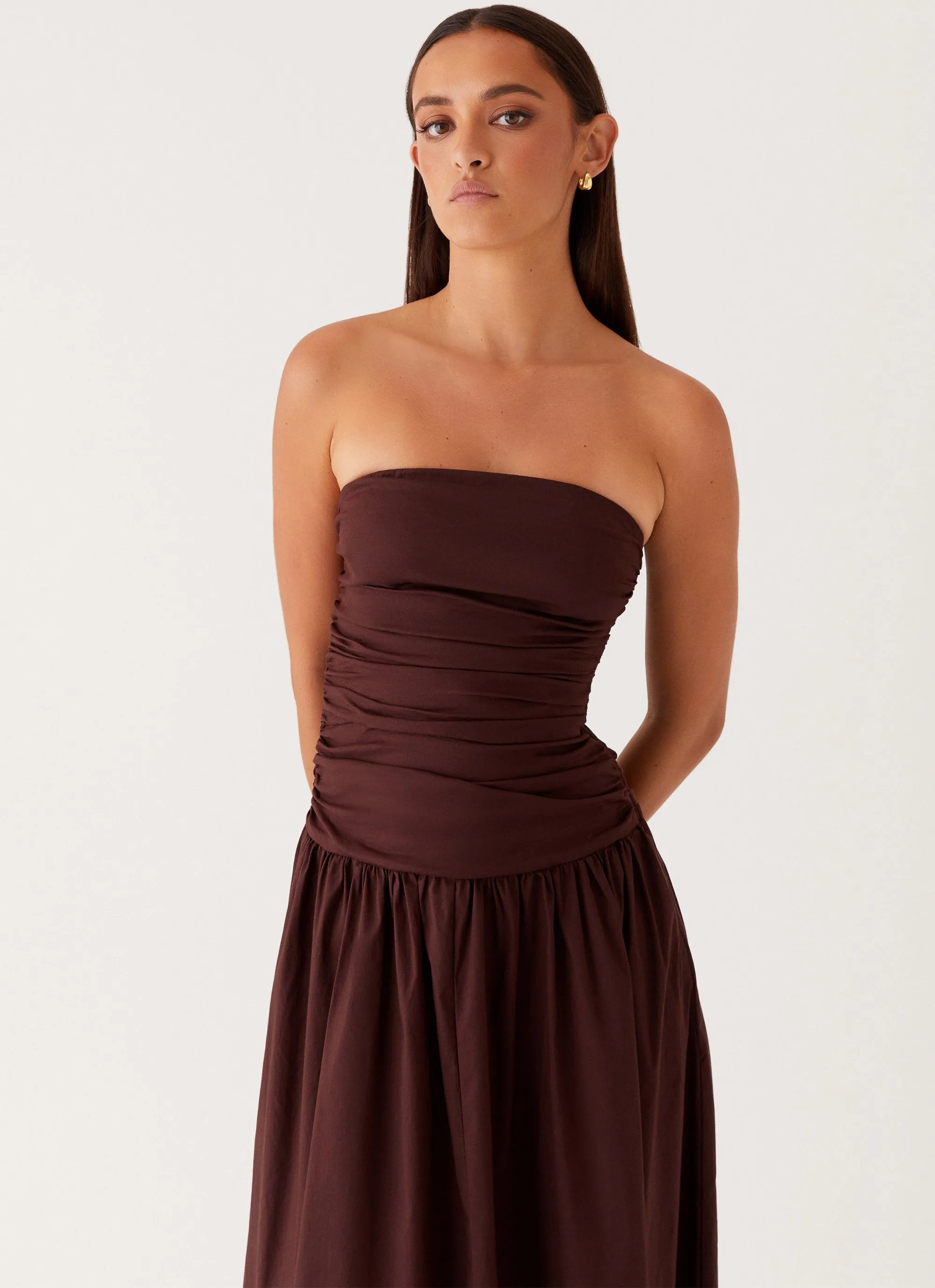 Carmel Maxi Dress - Brown