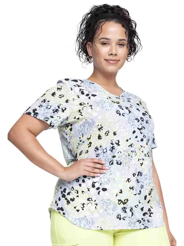 Cherokee Women's V-Neck Print Scrub Top | Spots Go