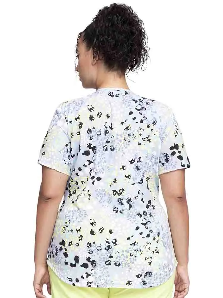 Cherokee Women's V-Neck Print Scrub Top | Spots Go