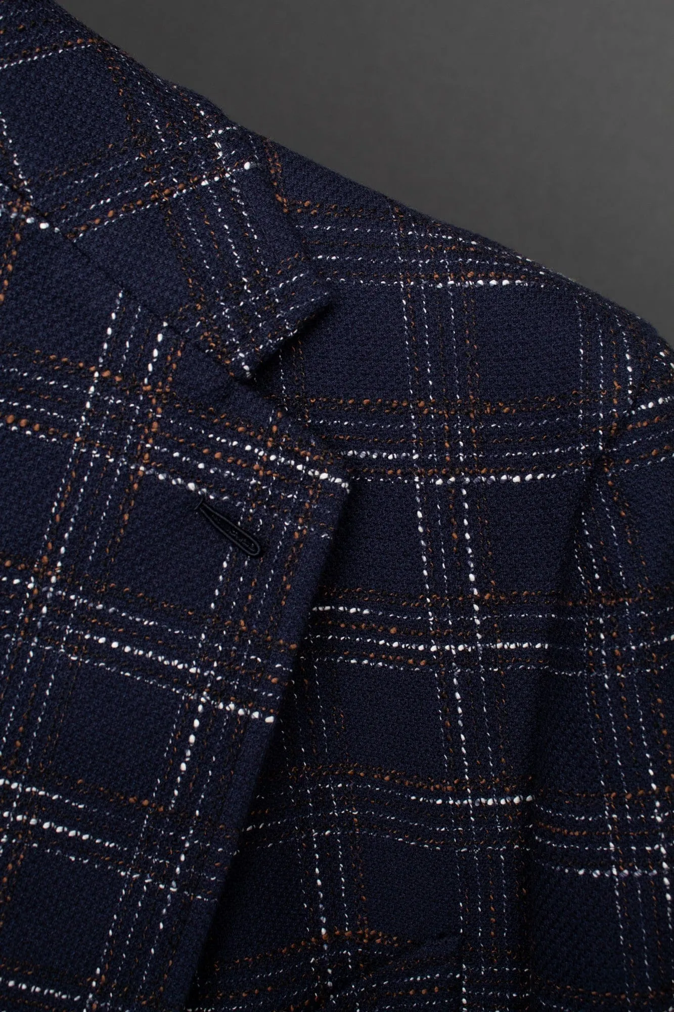 Cotton Slub Check Jacket