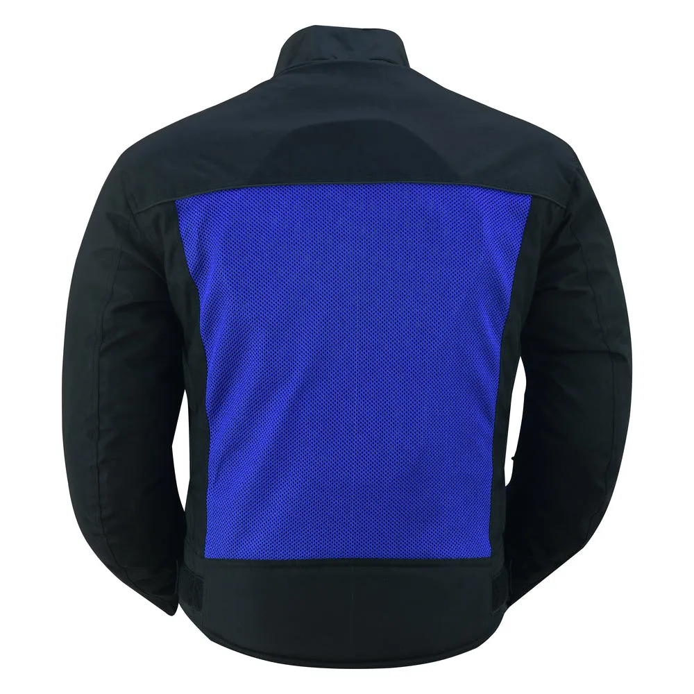 Cross Wind Blue Mesh Riding Jacket