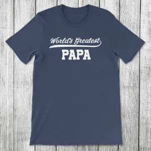 Daydream Tees World's Greatest Papa Navy