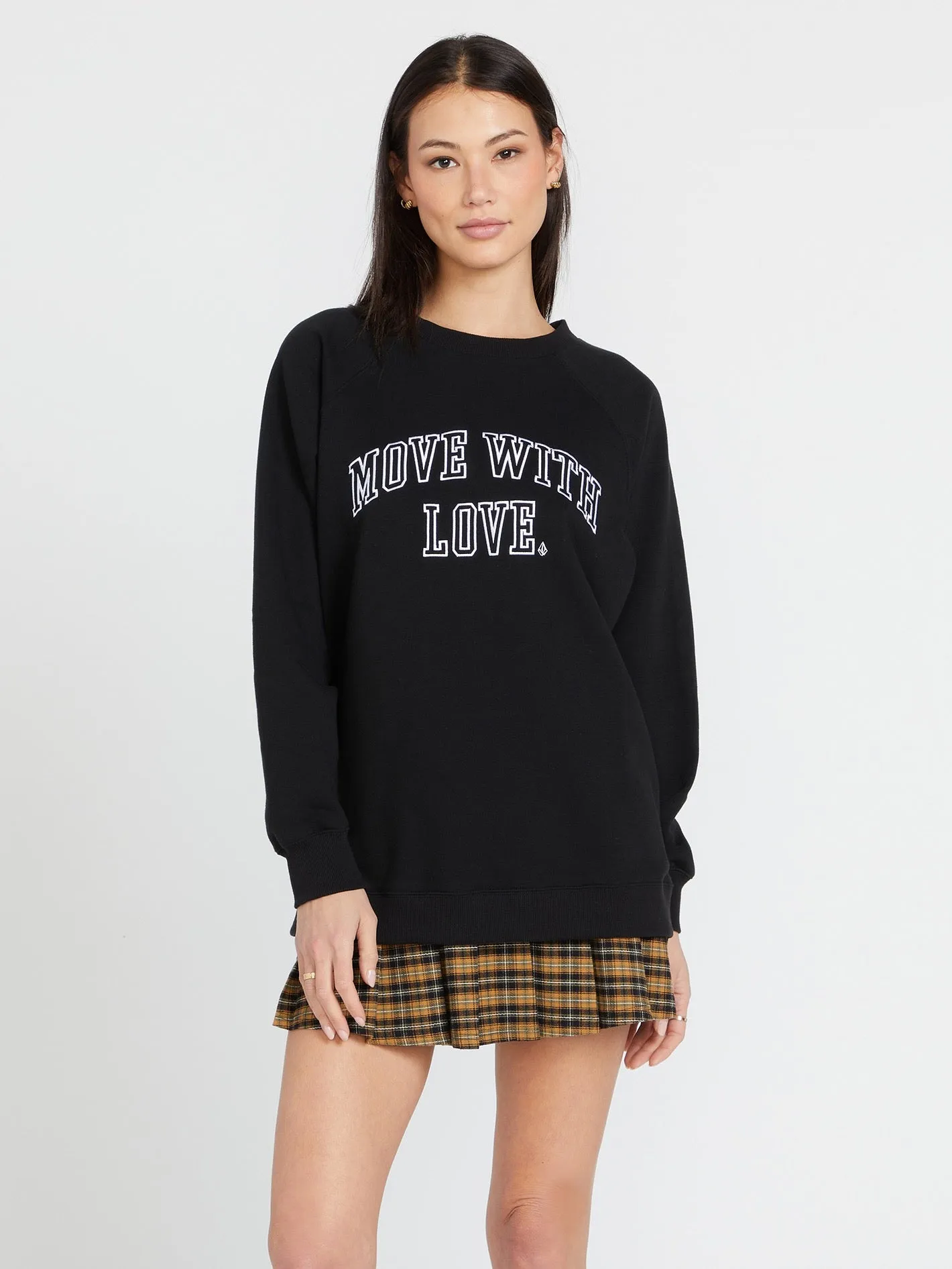 Dede Boyfriend Crew Sweatshirt - Black