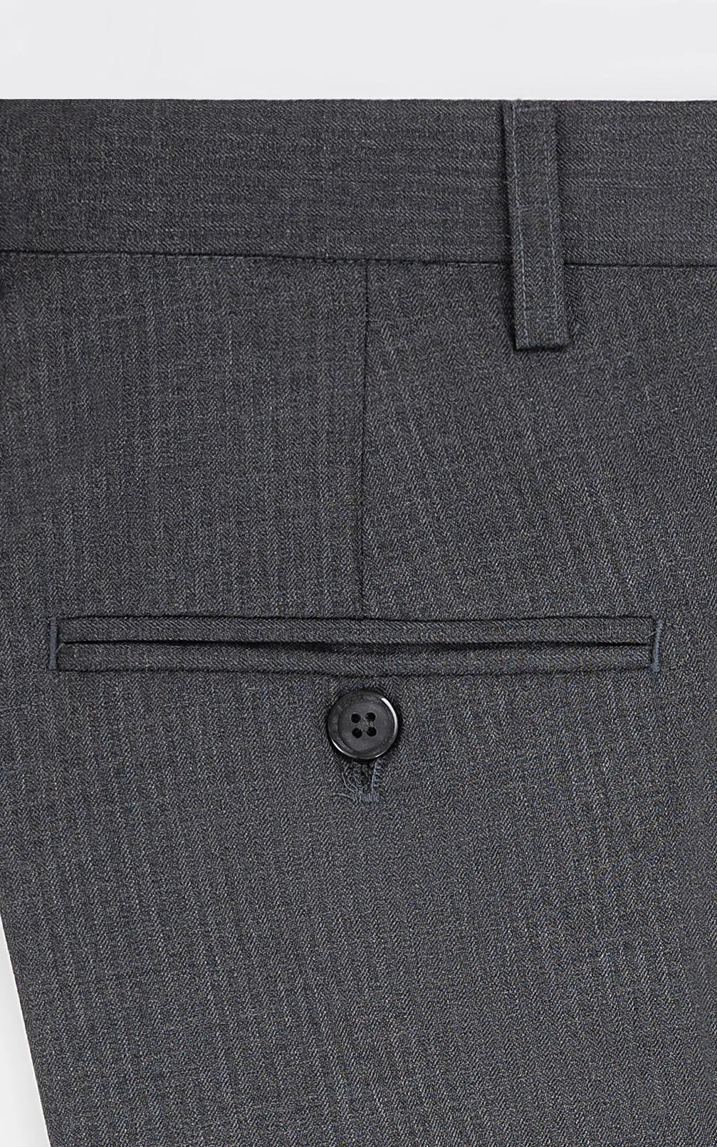 DRESS PANT  SLIM FIT CHARCOAL GREY SELF