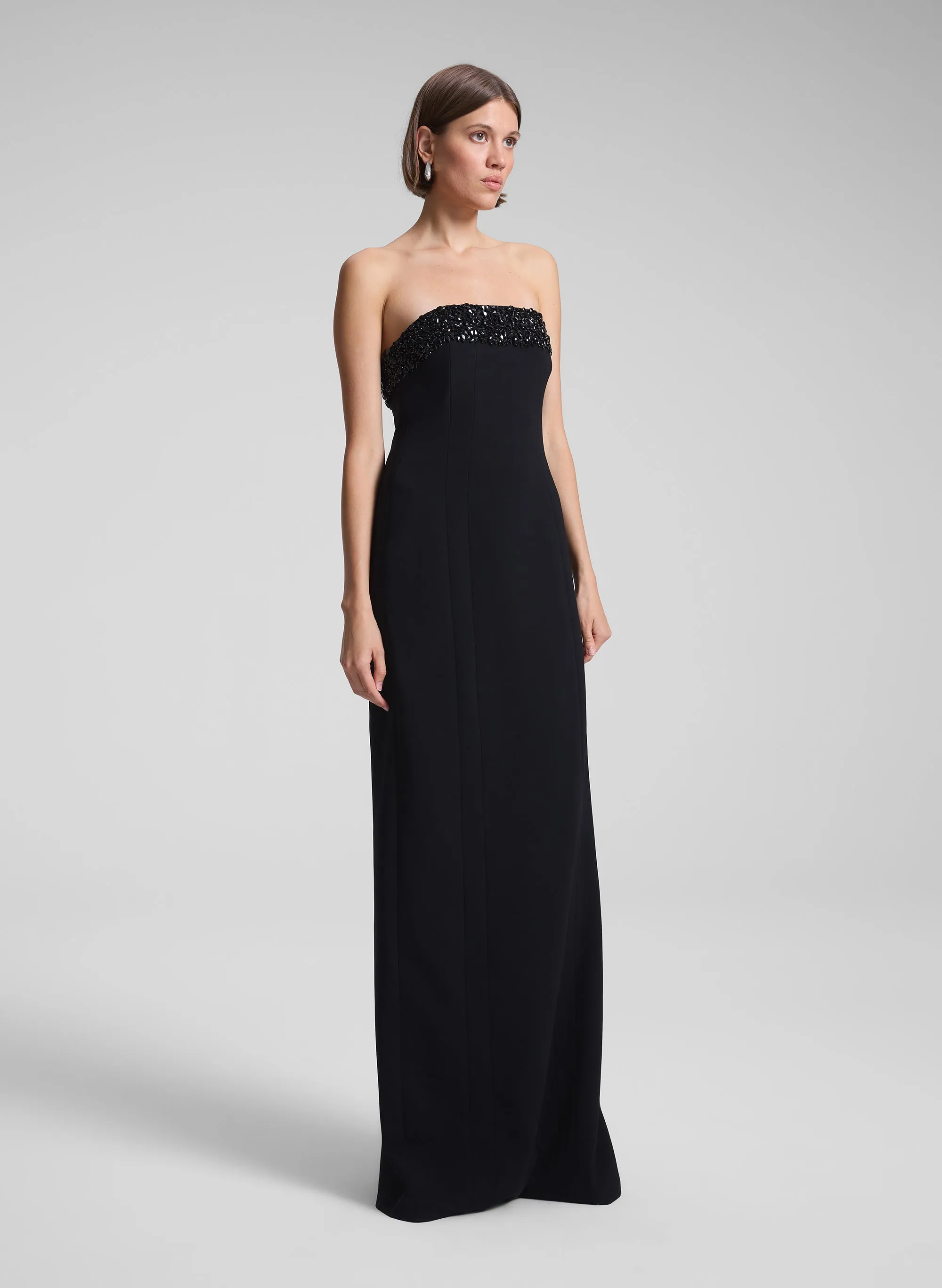 Elizabeth Strapless Embellished Gown