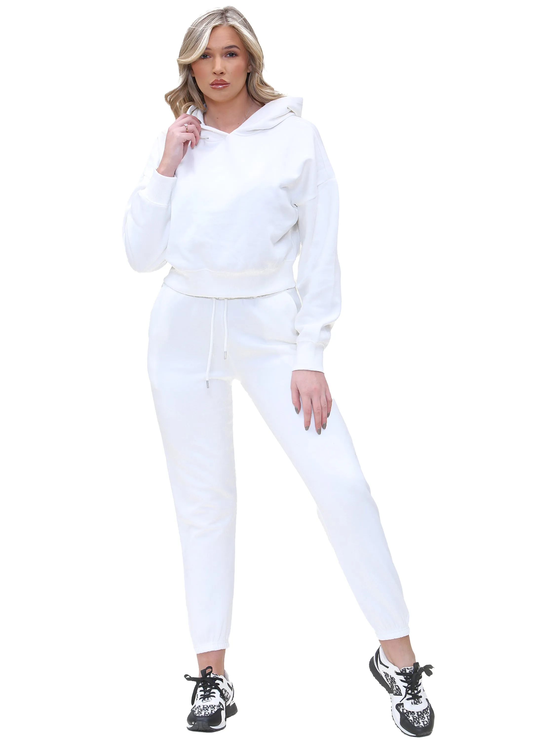 Enzo | Womens Cropped Hoodie Tracksuit