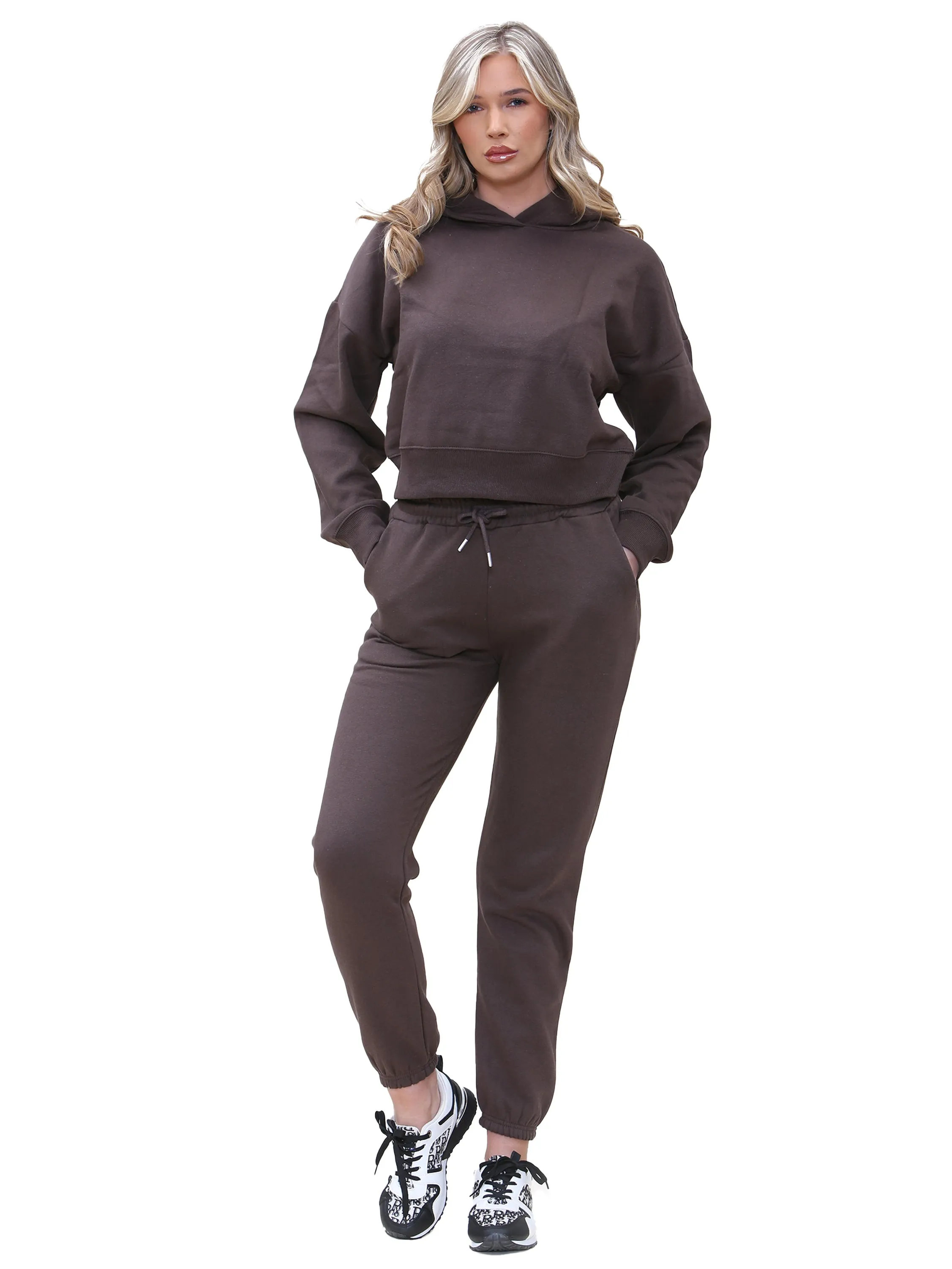 Enzo | Womens Cropped Hoodie Tracksuit