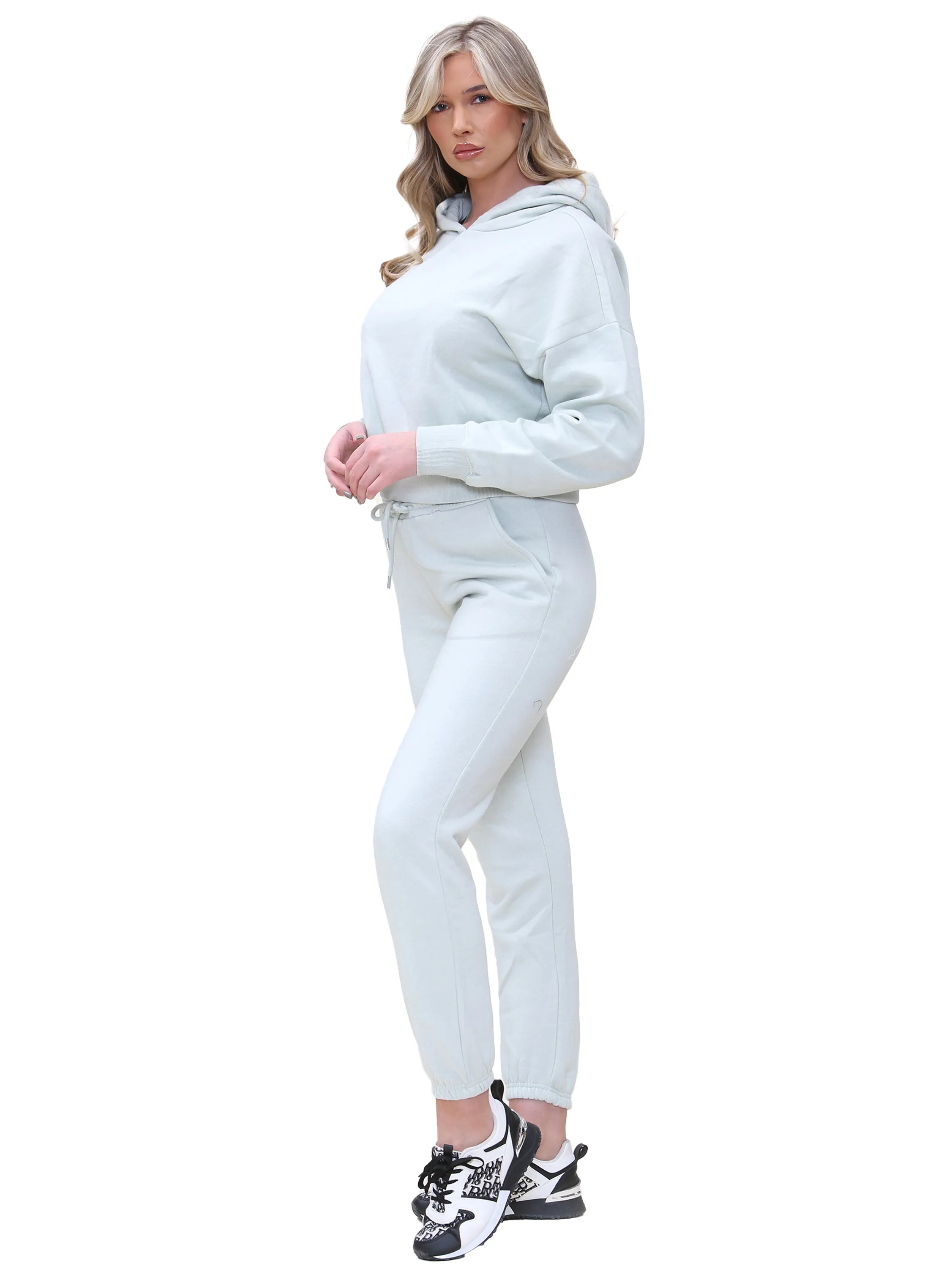 Enzo | Womens Cropped Hoodie Tracksuit