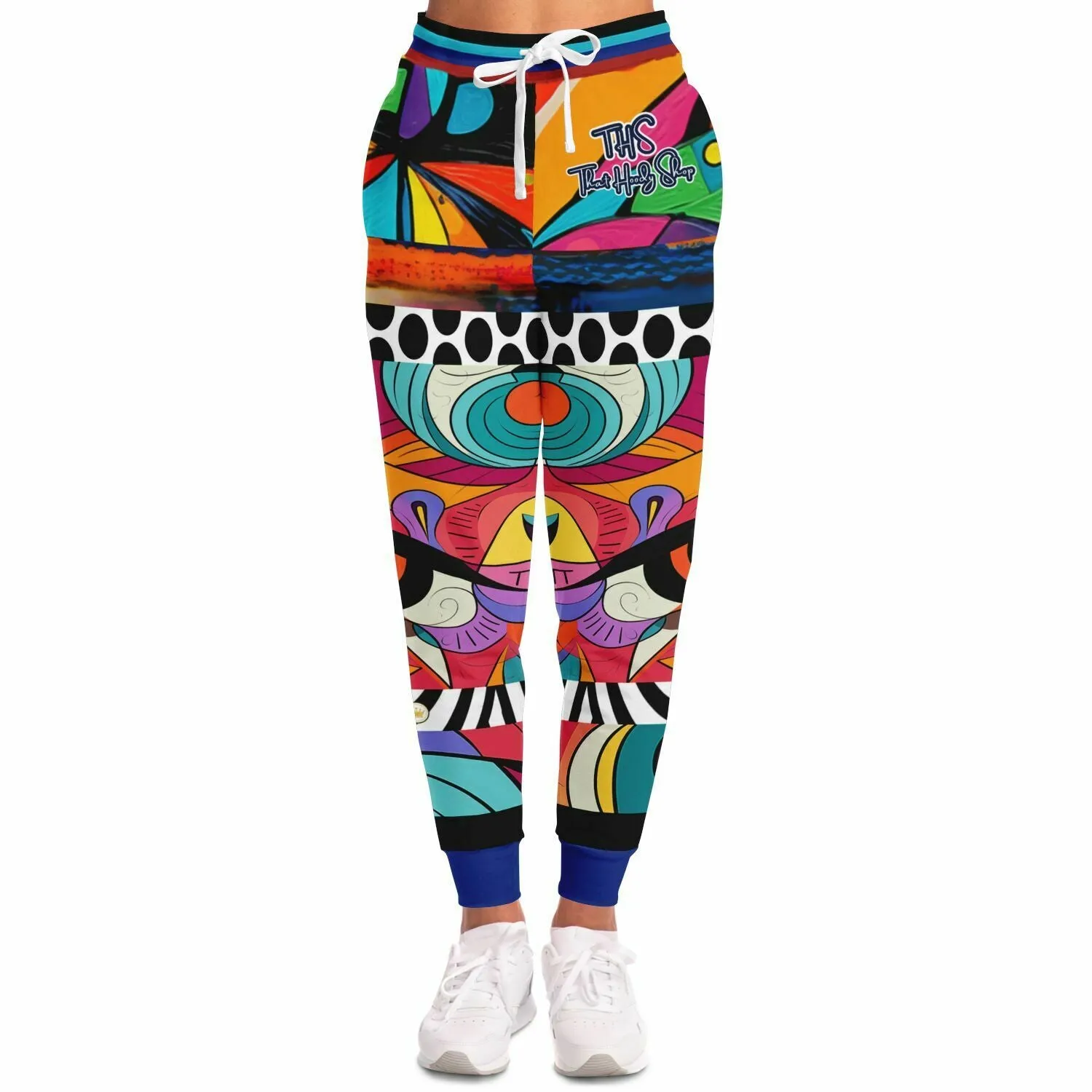 Girl With Umbrella Abstract Art Eco-Poly Unisex Joggers