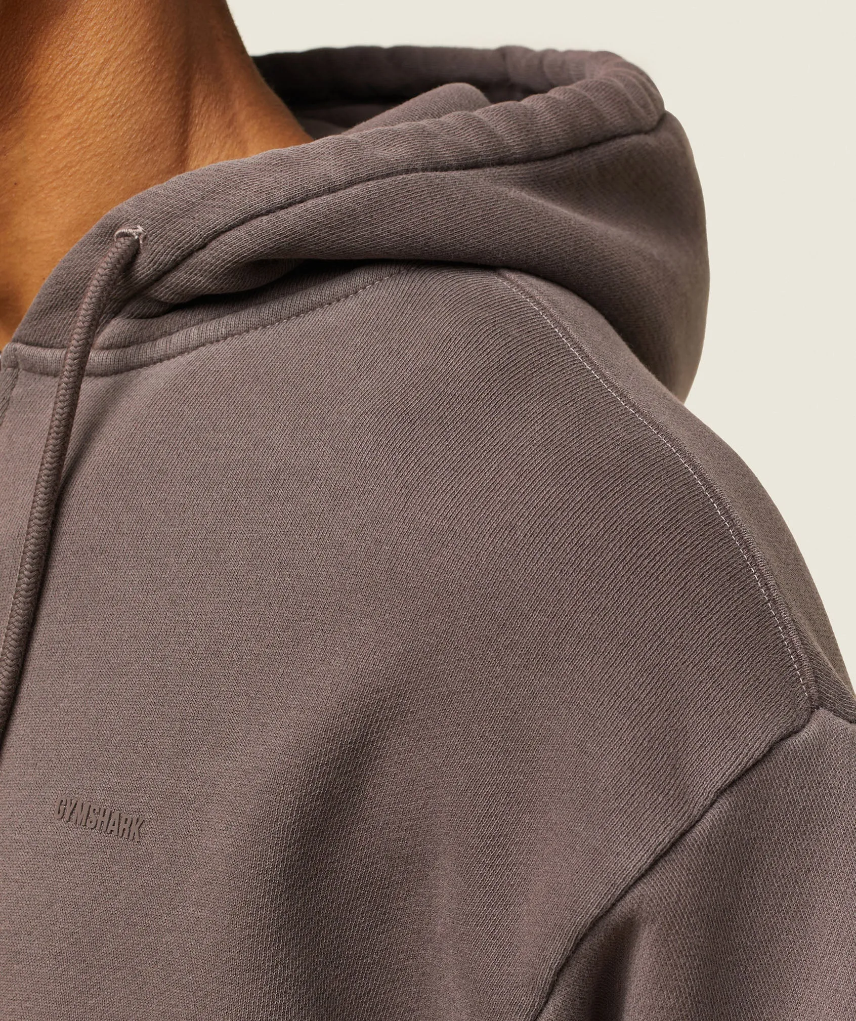 Gymshark everywear Relaxed Zip Hoodie - Archive Brown