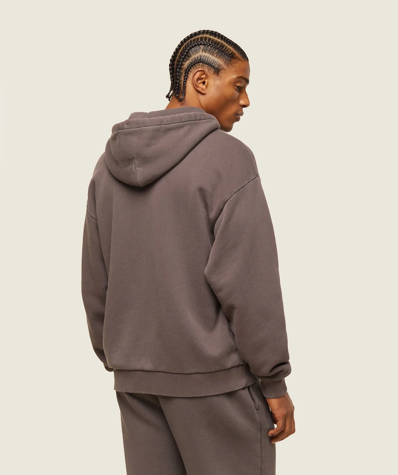 Gymshark everywear Relaxed Zip Hoodie - Archive Brown