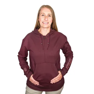 Horses Keep Me Stable Hoodie - Deepest Plum