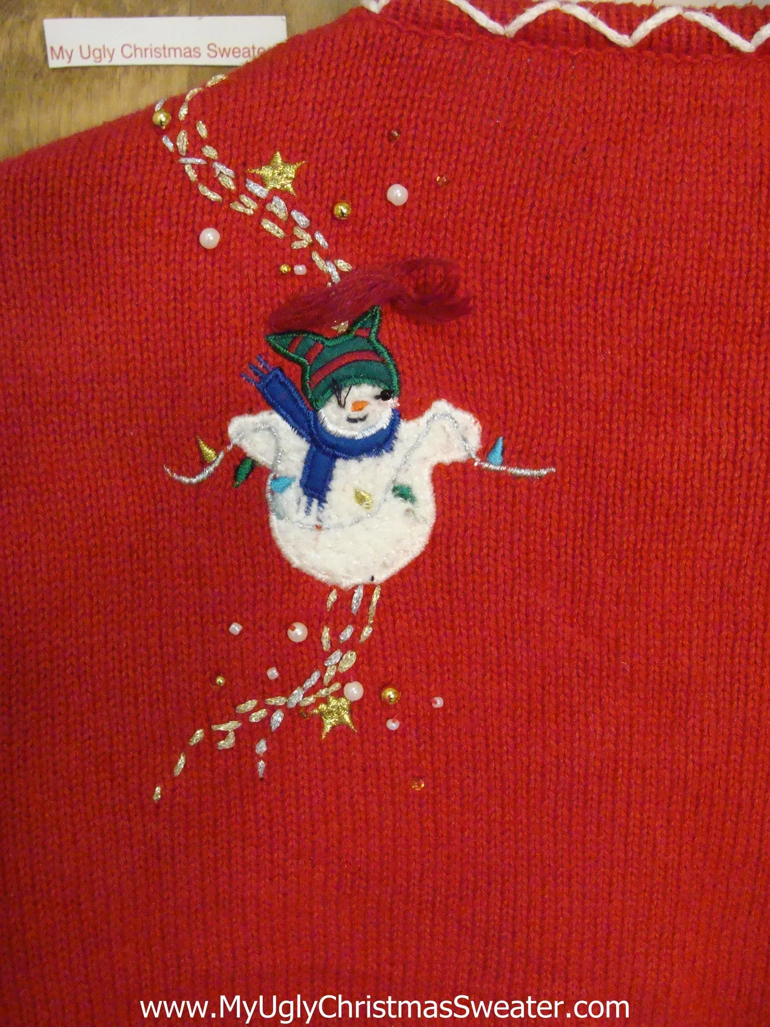 Ice Skating Snowmen Friends Ugly Christmas Sweater