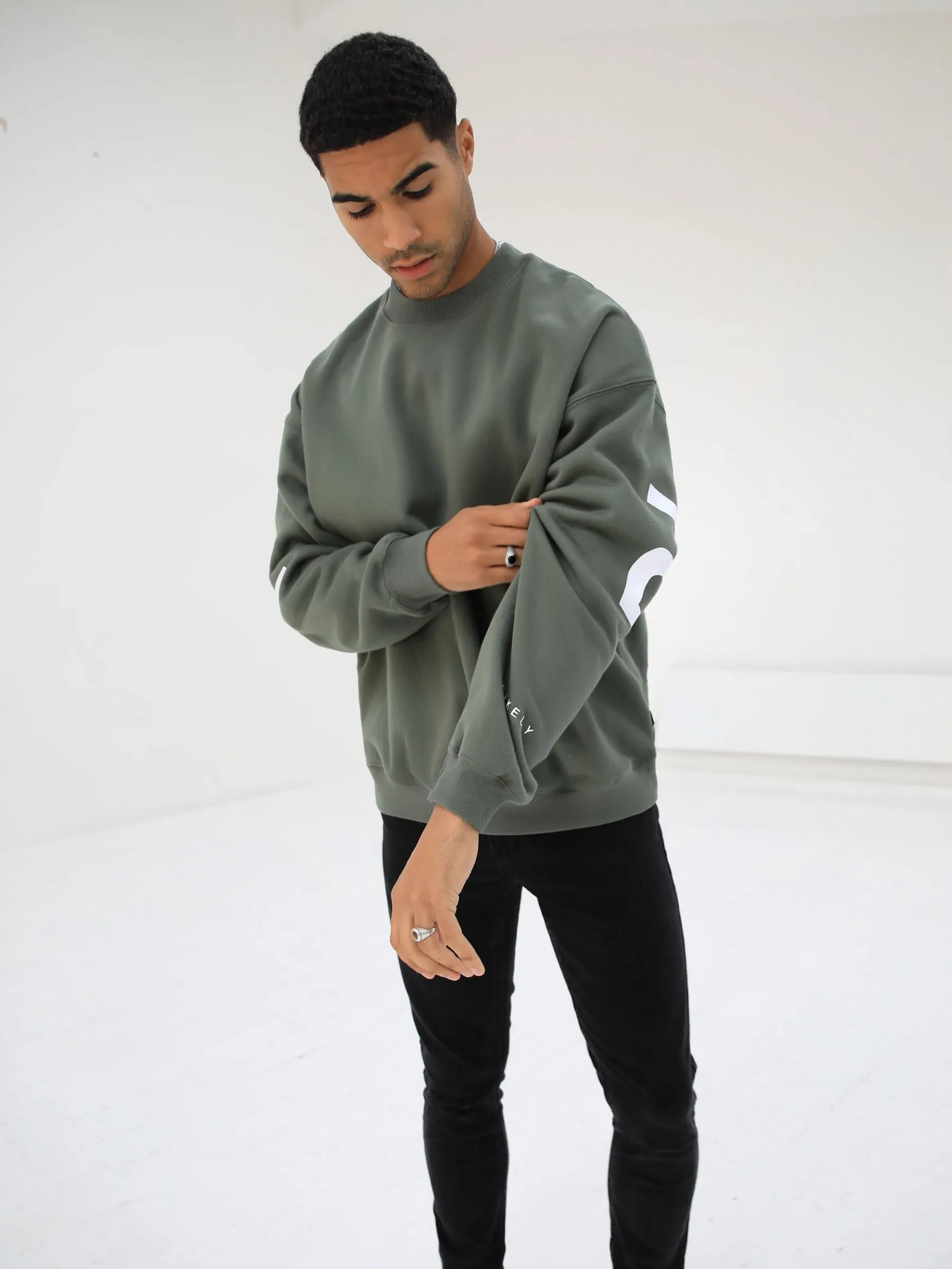 Idris Oversized Jumper - Khaki