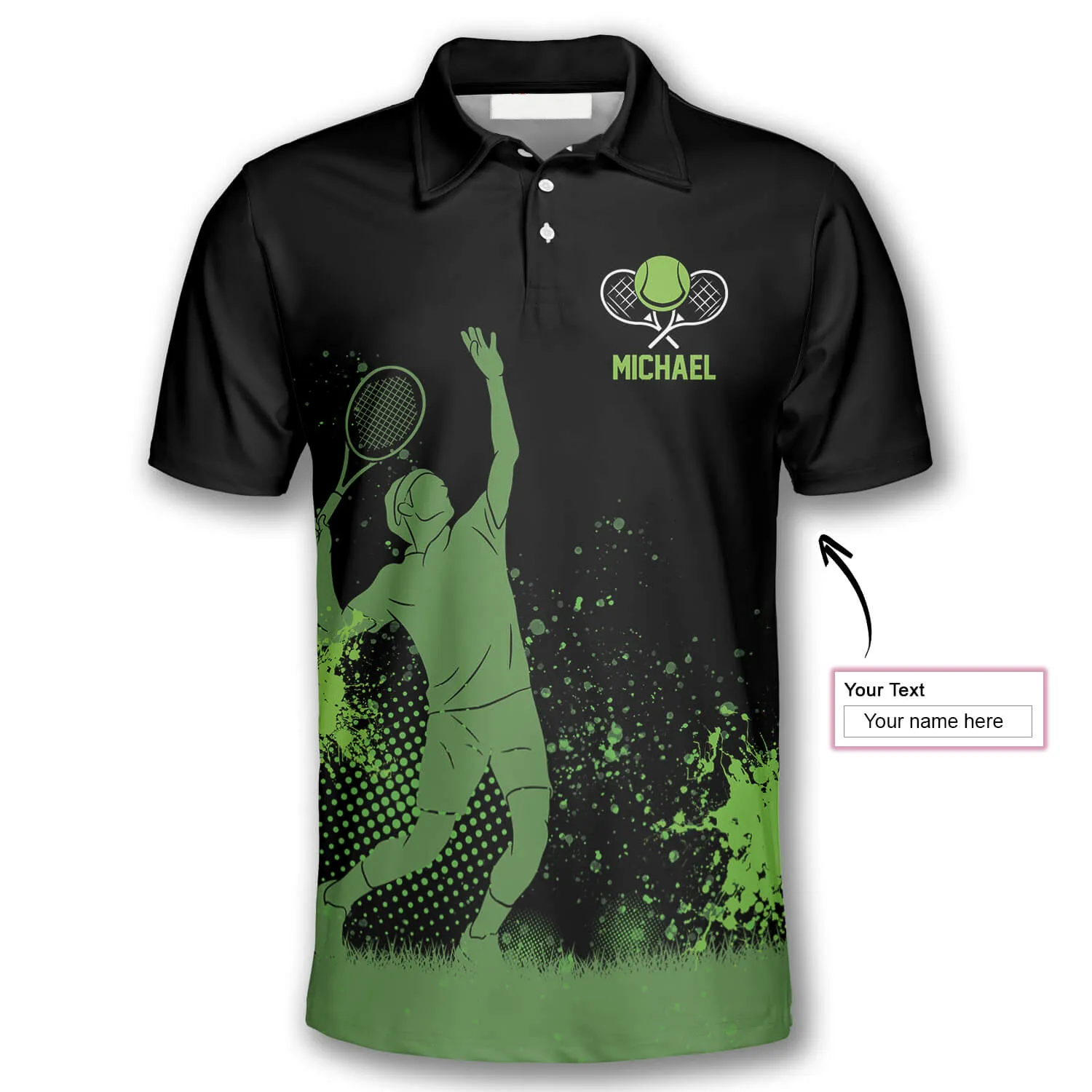 I’m Not Retired Playing Tennis Is Hard Work Custom Polo Tennis Shirts for Men