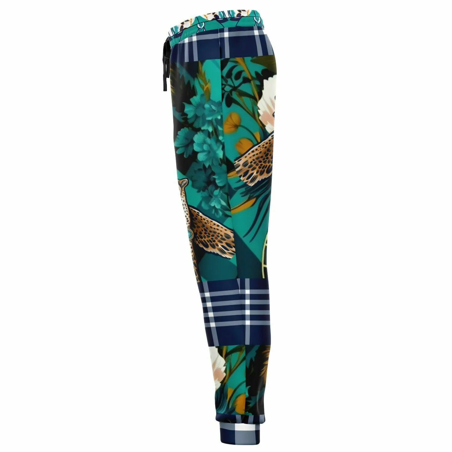 Ivy League Safari Plaid Floral Eco-Poly Unisex Joggers