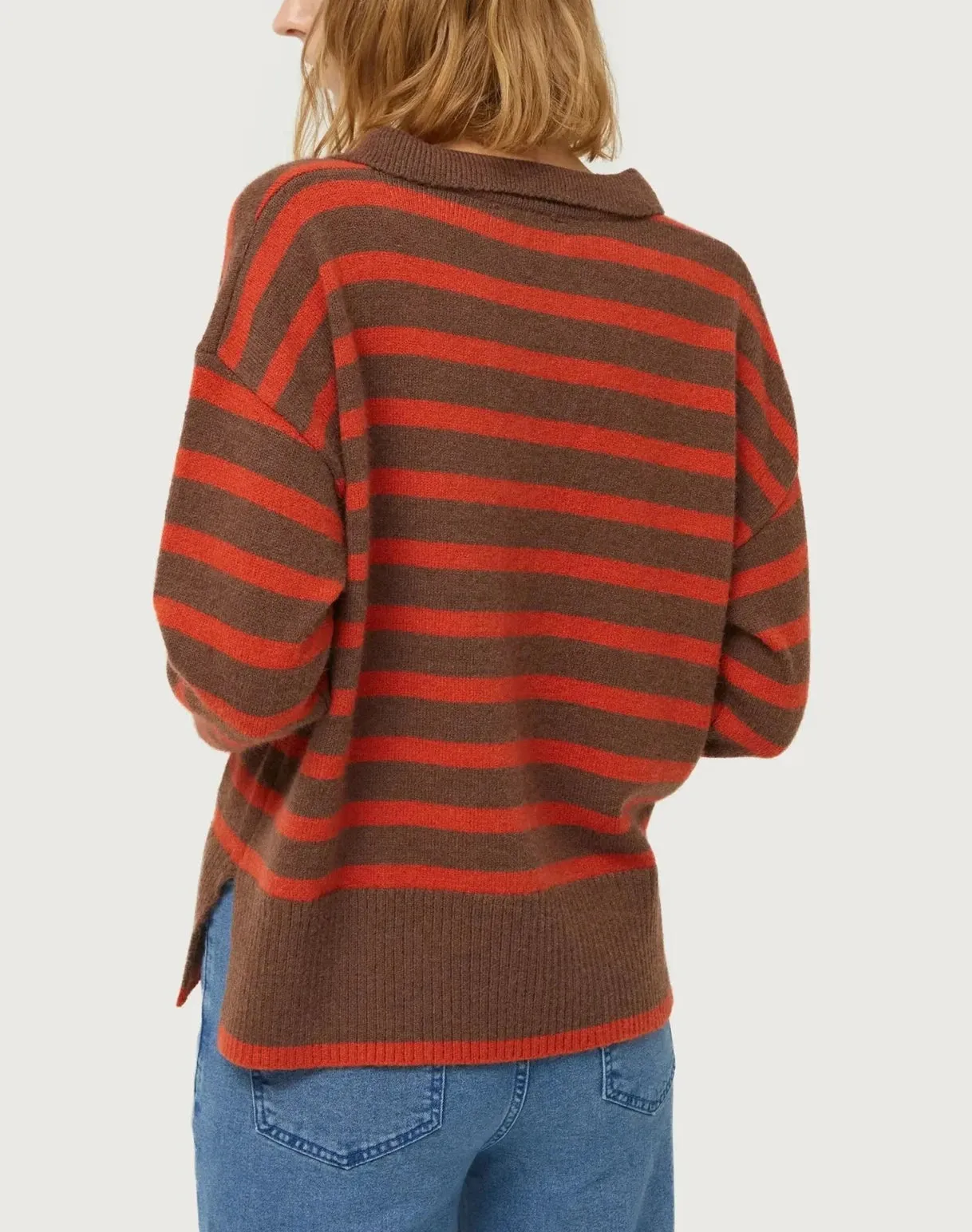 Laura Polo Knit in Stripe