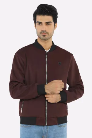 Men’s Maroon Bomber Jacket