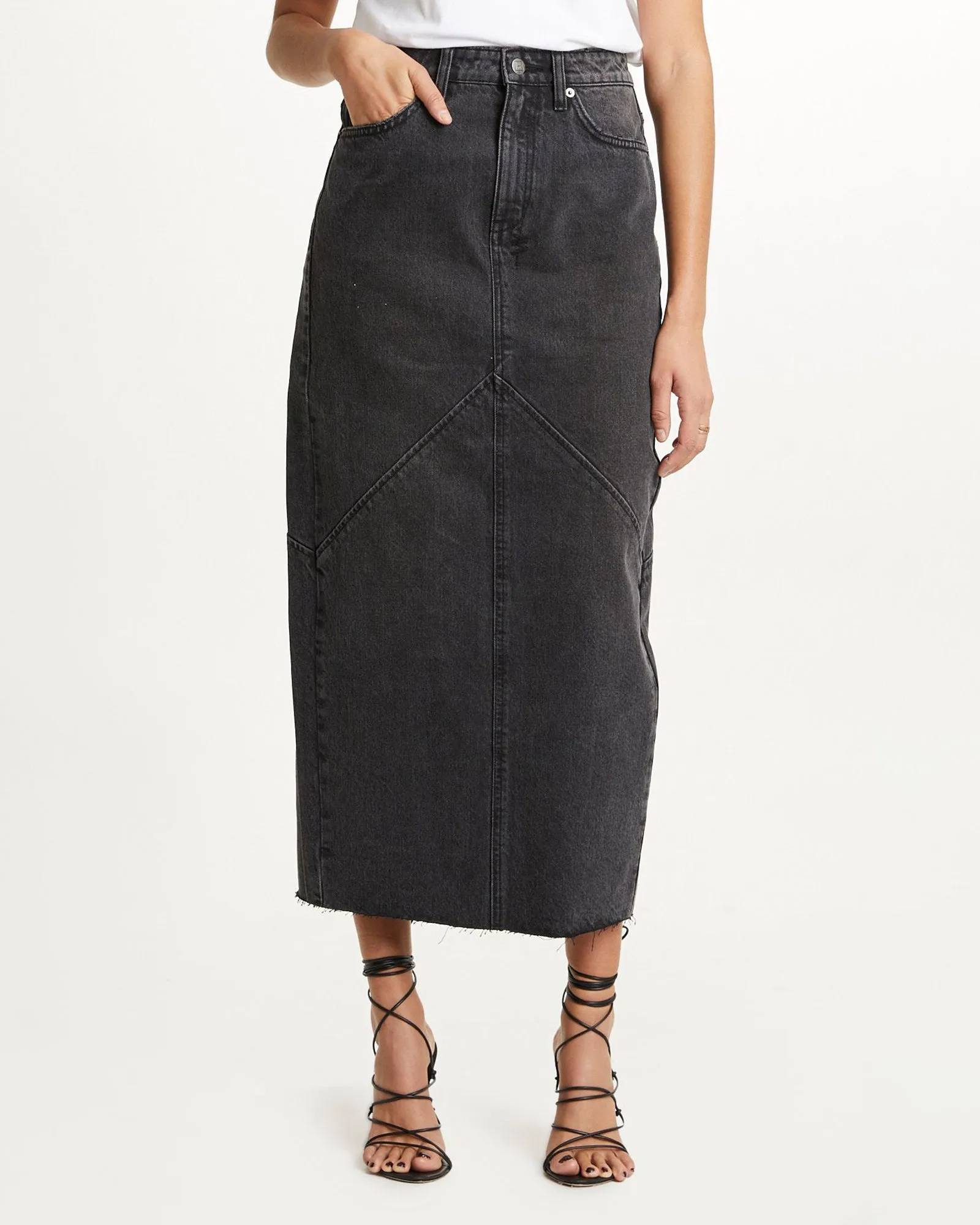 MOTION MIDI SKIRT PHANTOM