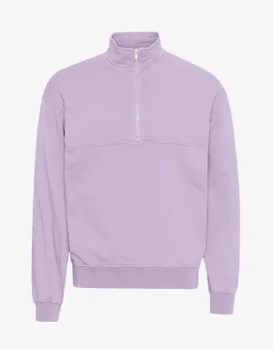 Organic Quarter Zip - Soft Lavender