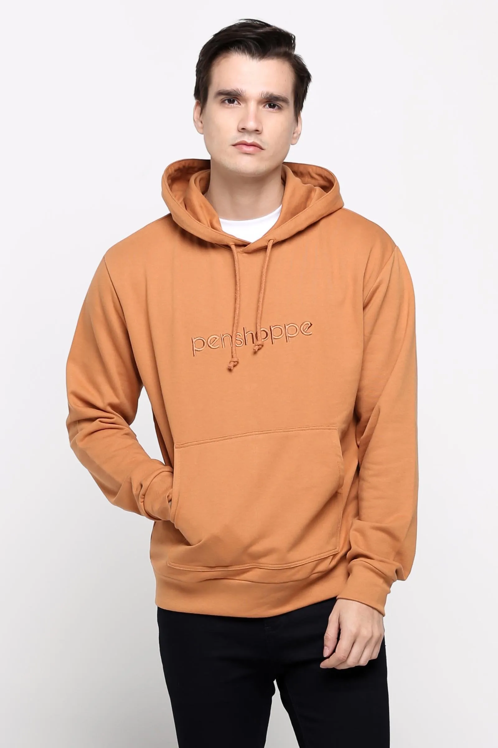 Penshoppe Old School - Relaxed Fit Hoodie With Embroidery