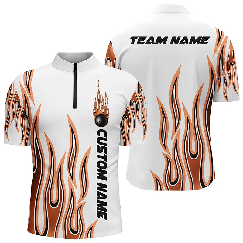 Personalized Flame Bowling Shirts For Men And Women, Multi Color Bowling Jersey Shirt for Bowler