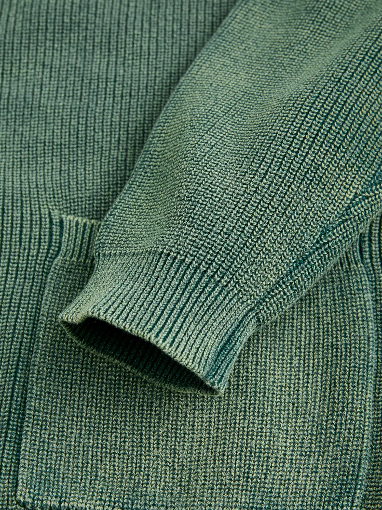 Pigment Dye Summer Cardigan in Faded Green