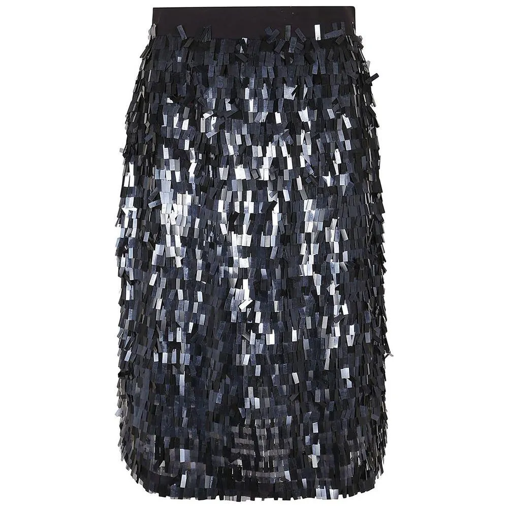 PINKO Black Polyester Skirt