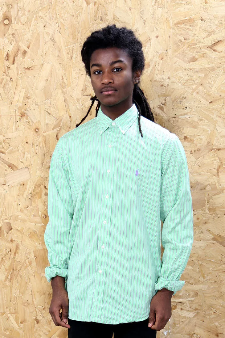 Polo Ralph Lauren Green Striped Shirt