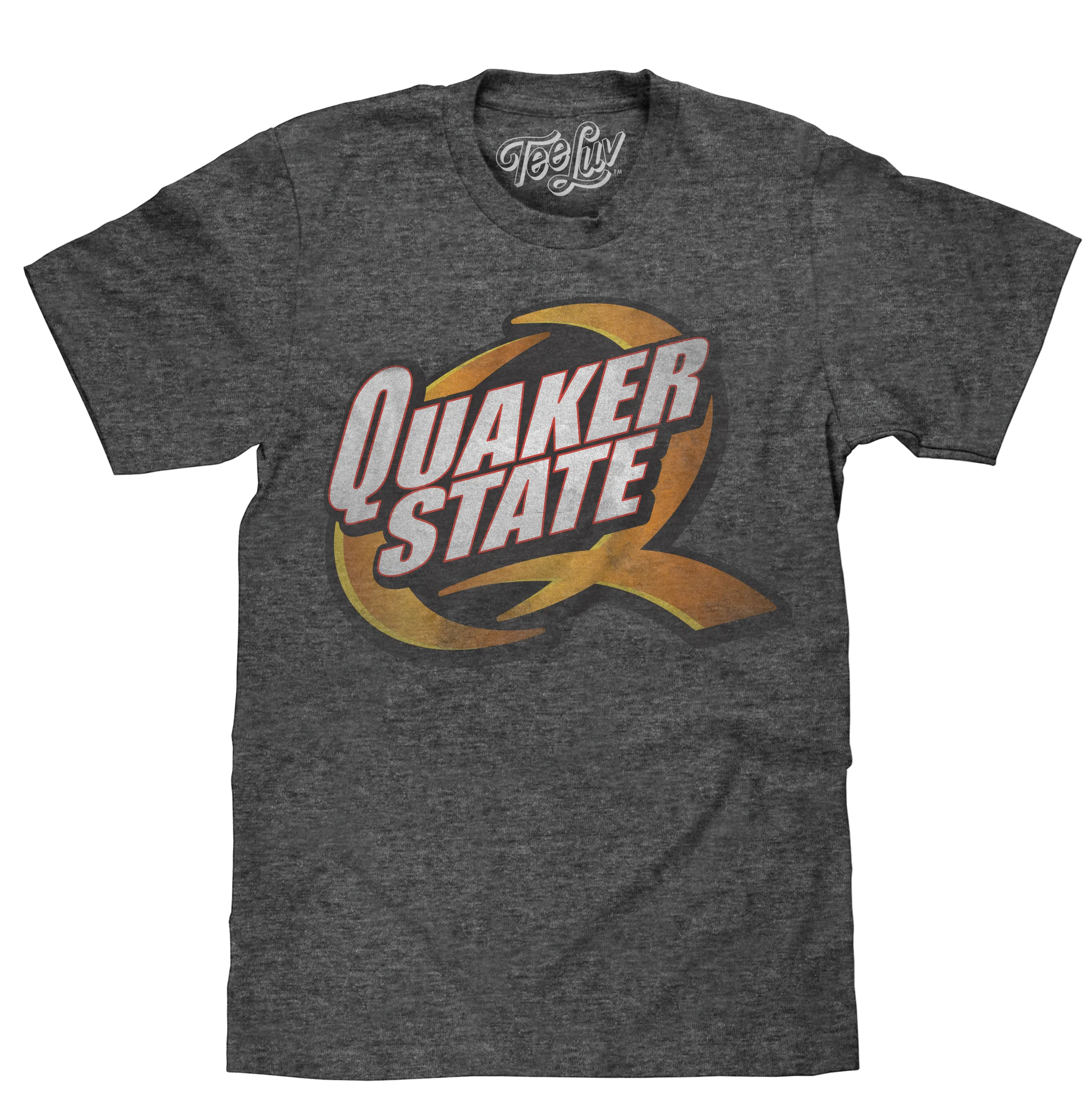 Quaker State Logo T-Shirt - Gray