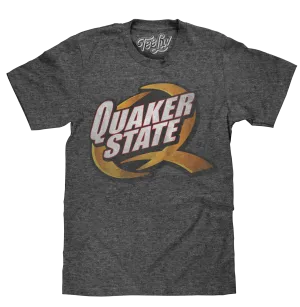 Quaker State Logo T-Shirt - Gray