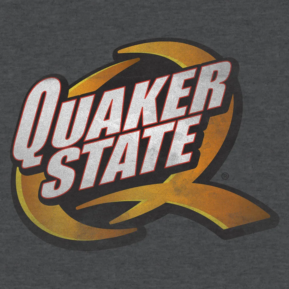 Quaker State Logo T-Shirt - Gray