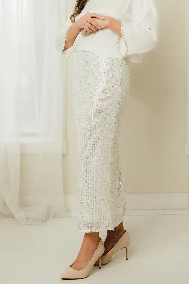 Sequin Midi Skirt