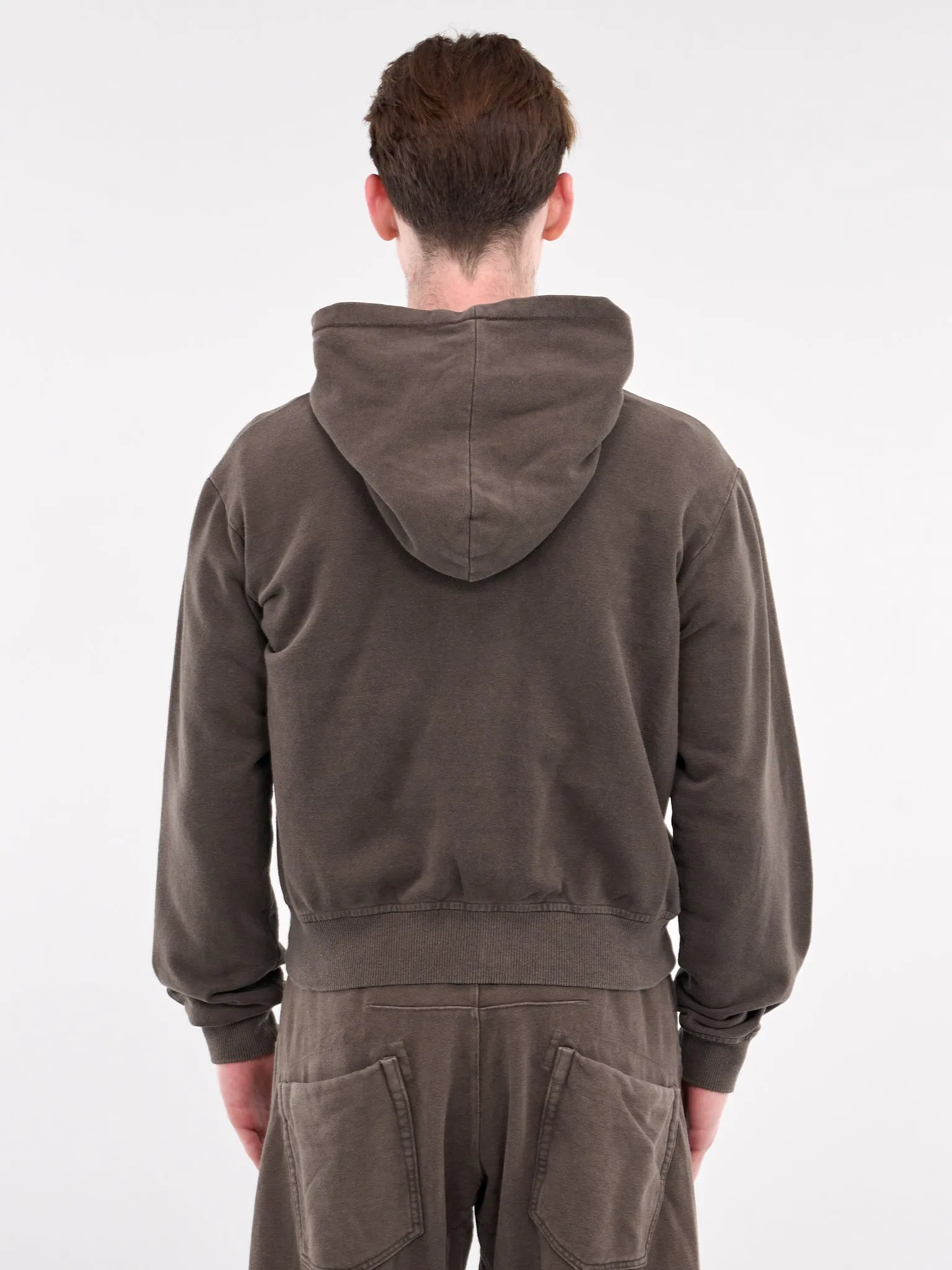 Shabby Full Zip Hoodie (JER-101-02-BROWN)