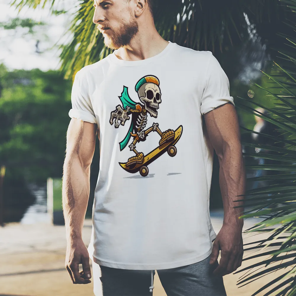 Skating Skeleton with Cape Design