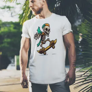 Skating Skeleton with Cape Design