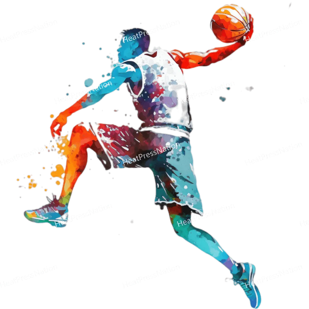 Splatter Basketball Jumping Design