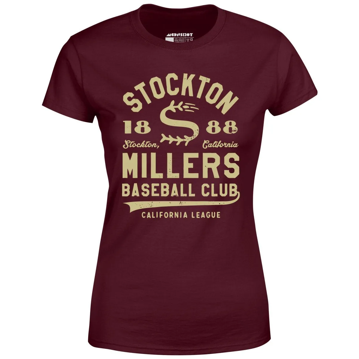 Stockton Millers - California - Vintage Defunct Baseball Teams - Women's T-Shirt