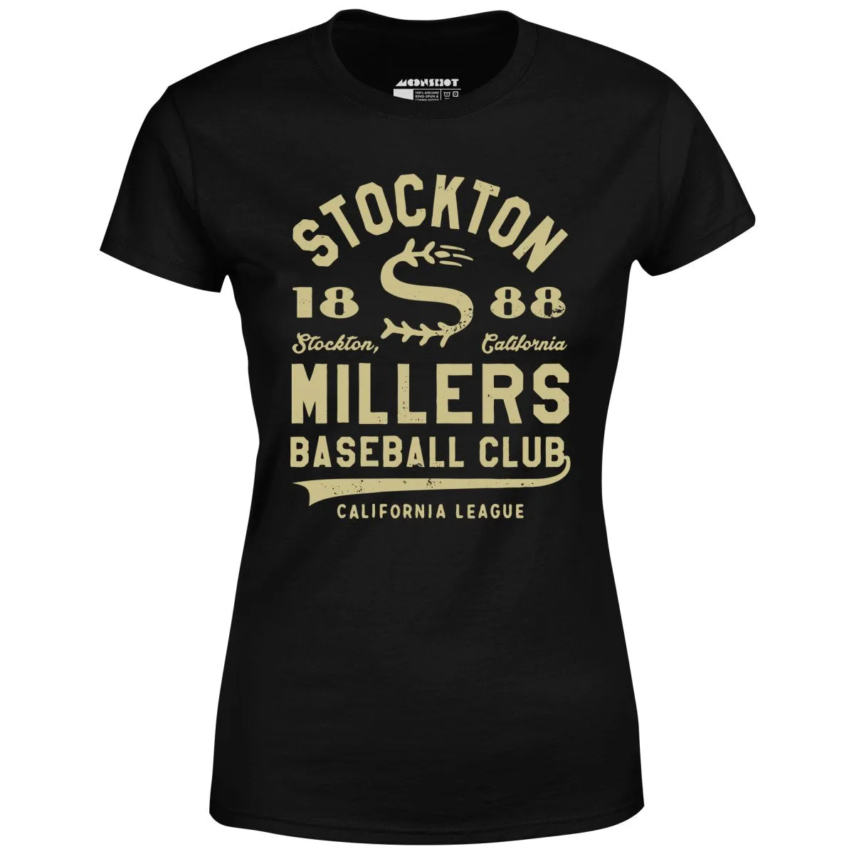 Stockton Millers - California - Vintage Defunct Baseball Teams - Women's T-Shirt