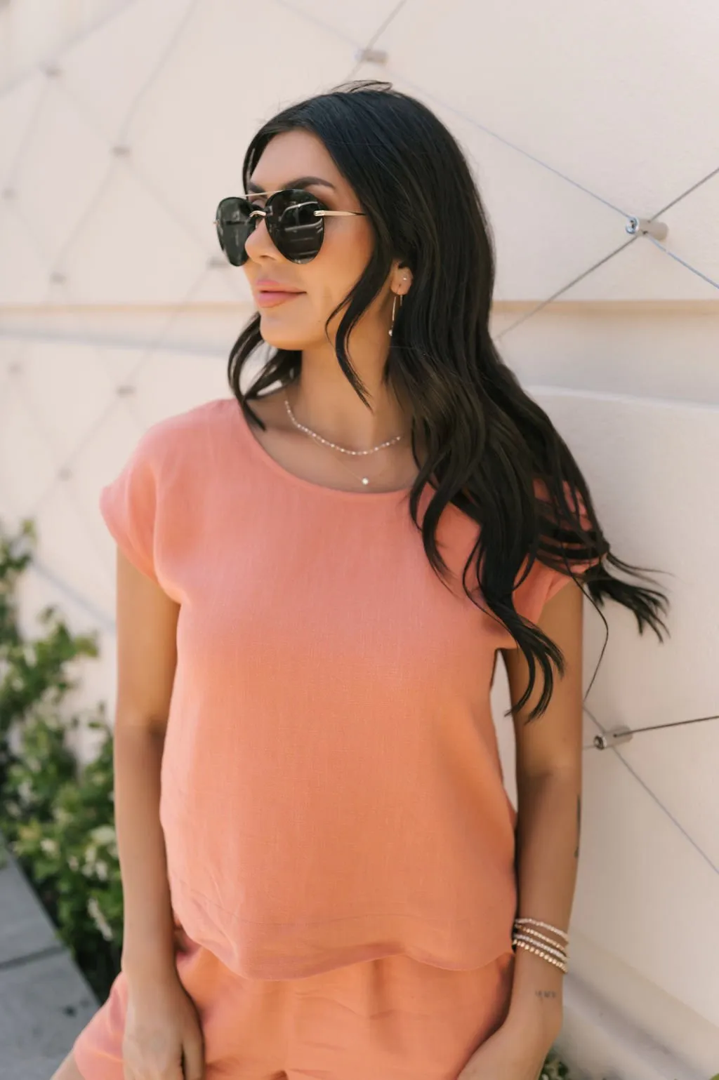 Sun-Kissed Terracotta Boat Neck Top - FINAL SALE