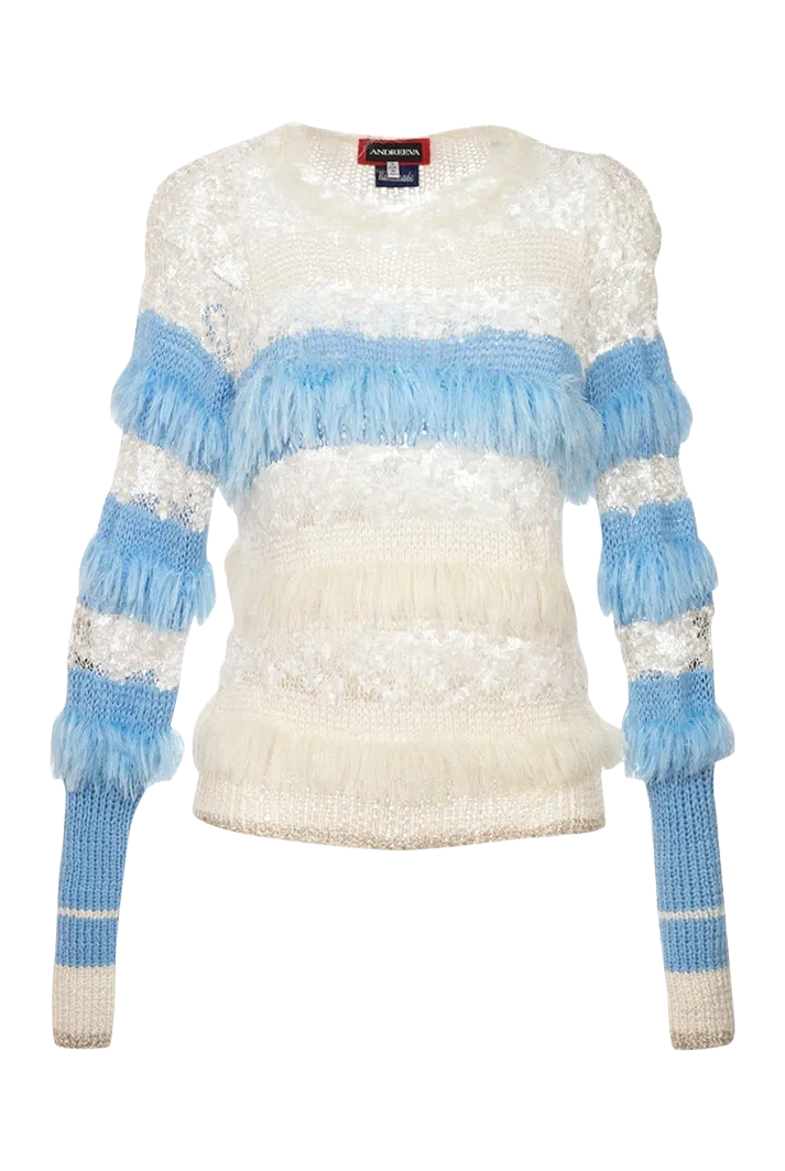 Sundown Fringe Knit Sweater