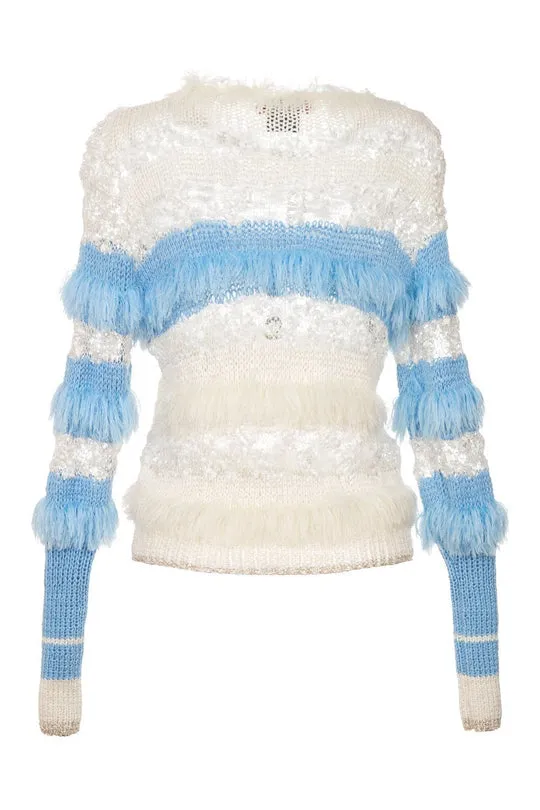 Sundown Fringe Knit Sweater