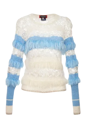 Sundown Fringe Knit Sweater